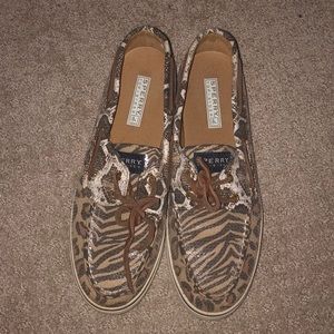 Sperry boat shoes in zebra & cheetah